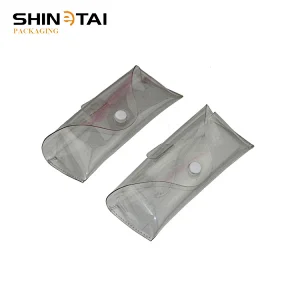 Transparent PVC Clear Plastic Eyeglass Case