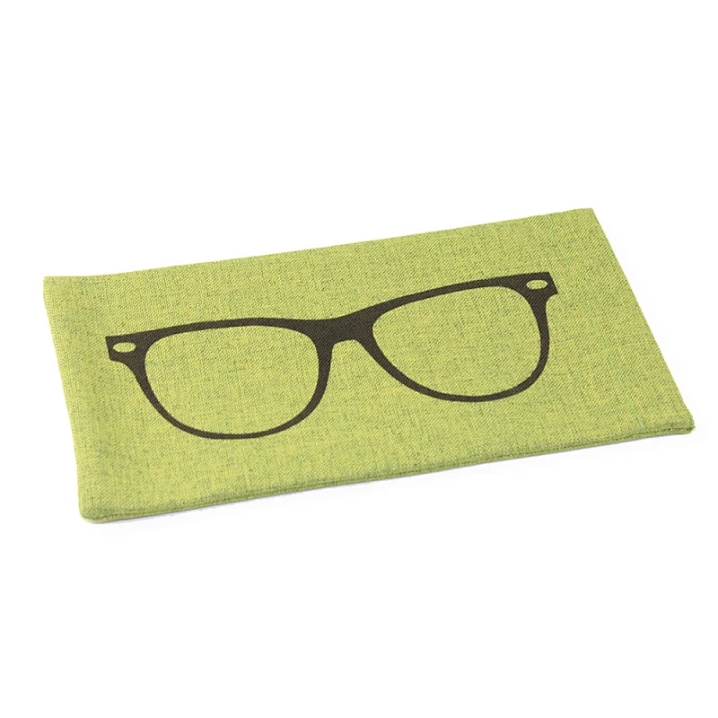 Fabric Glasses Pouch Linen Eyeglass Case Bag Sunglasses Pouch
