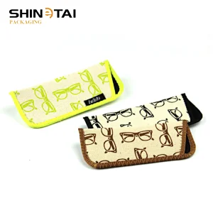 Customized Printing Pouches Eyewear Print Canvas Pouch Sunglasses Waterproof Pouch
