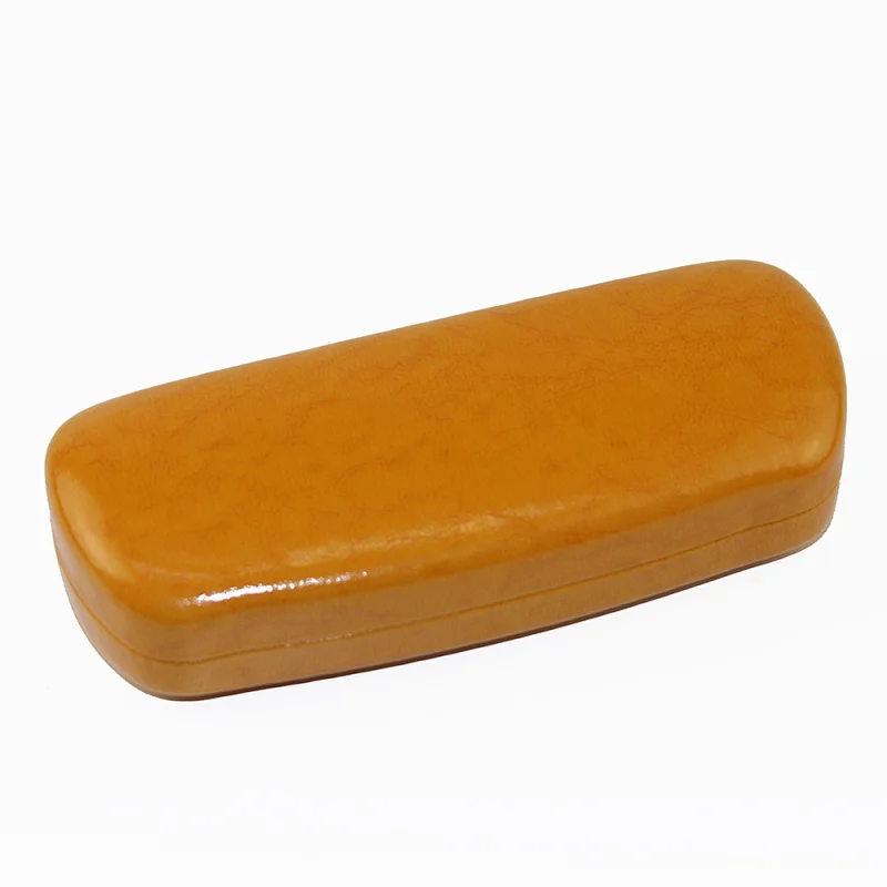 PU Leather Hard Eyewear Glasses Optical Cheap Case Metal