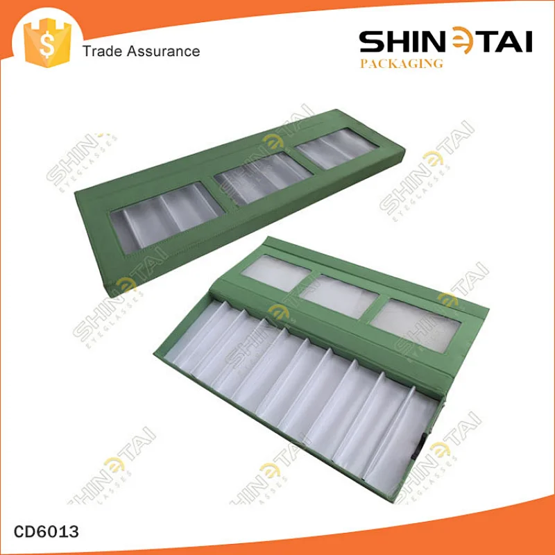 Pu Leather Custom Eyeglass Storage Display Manufacturer
