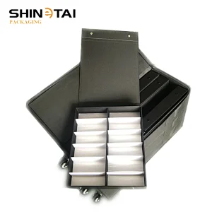 Eyewear Display Suitcase with Sunglasses Tray Organizer