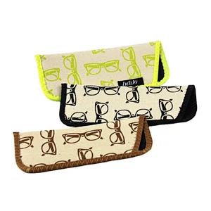 Customized Printing Pouches Eyewear Print Canvas Pouch Sunglasses Waterproof Pouch