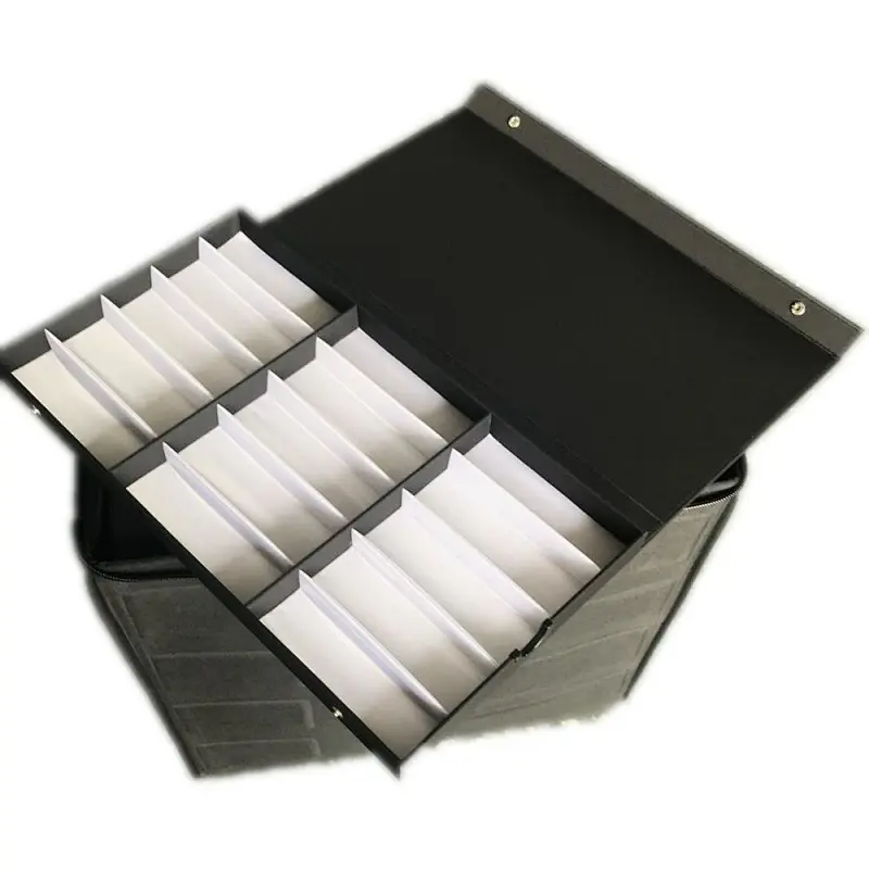 Black Eyewear Display Case Button Sunglasses Tray 15 Grids Eyeglass Storage Box Ready Stock