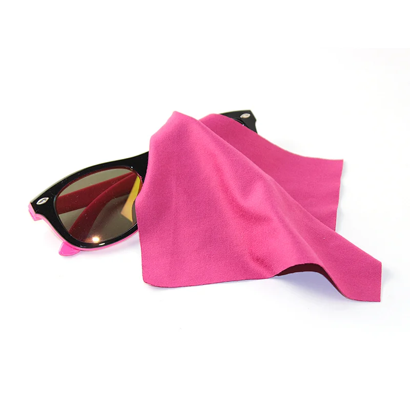 Glasses wiping print microfiber cleaning cloth for lenses