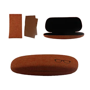 Hard Eyewear Metal Case Custom Metal Sunglasses Optical Packing Linen Eyeglass Case Metal