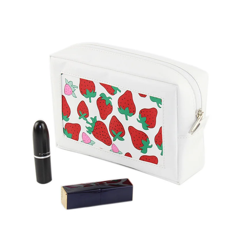 Wholesale luxury Large Capacity Storage Bag Makeup Cosmetic Bag Leather Cosmetic Bag