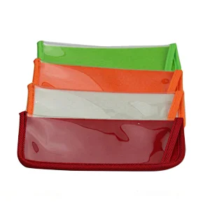 Colorful Transparent Custom Made PVC Sunglasses Pouches Spectacel Pouch