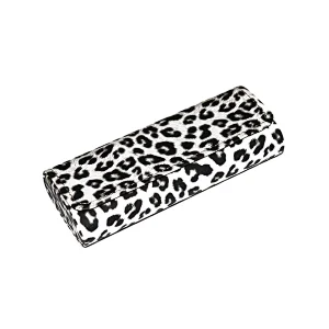 Custom Logo Leopard Print Glasses Case