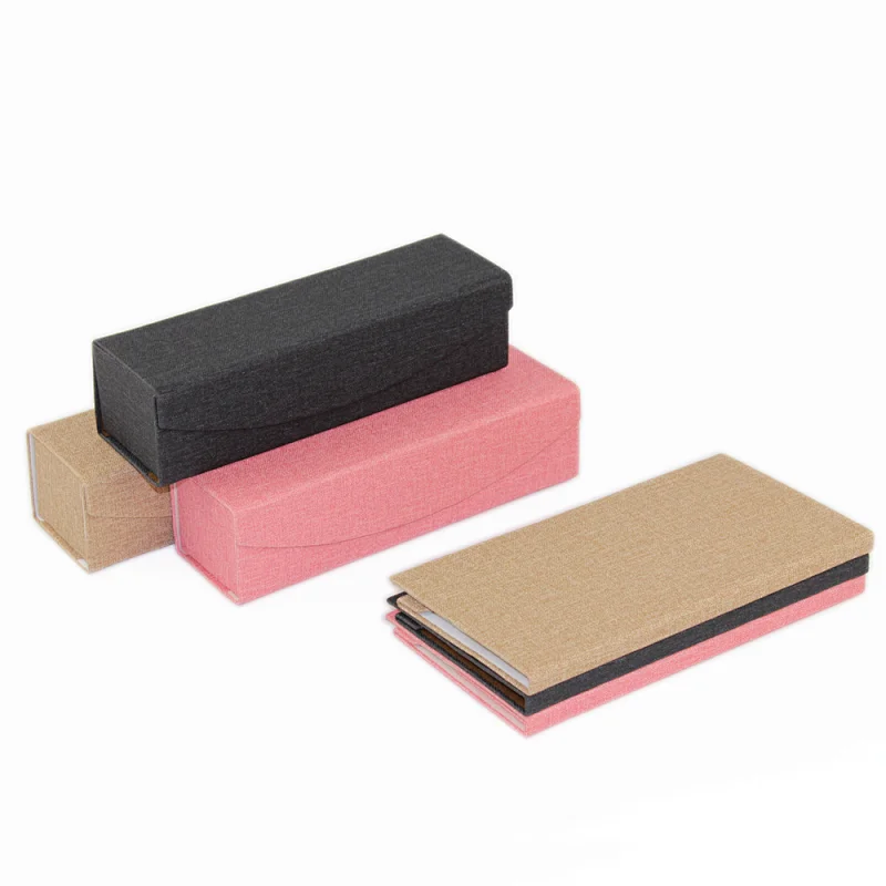 Brand Eyeglasses Box OEM Dual Lighter Folding Magnetic Custom Logo Eyeglass Handmade Eyewear Case
