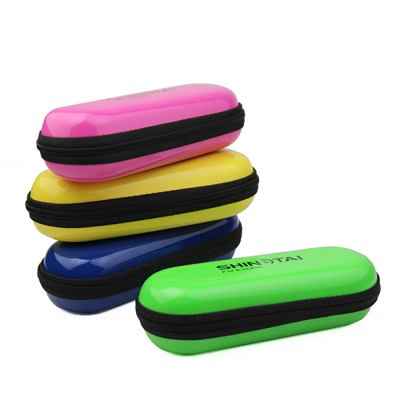 colorful pu leather leather novelty spectacle case  eyewear case