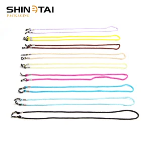 Colorful Polyester Flat Eyewear Cord Chain String