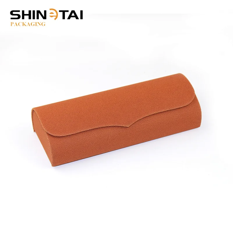 New Design Logo Handmade Sunglasses Case Leather Eyeglass Magnetic Box