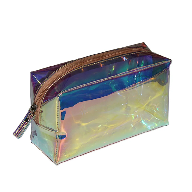 Shiny Laser Cosmetic bag PU leather Pouch