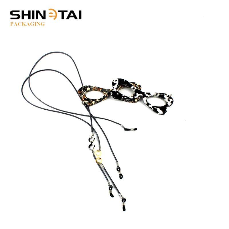 Eyewear Pattern Sunglasses Strap Acetate Eyeglasses Chain Simple Fashion Sunglass Packaging