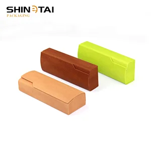 Aluminum Eyewear Clemence PU Leather Material Optical Sunglasses Case