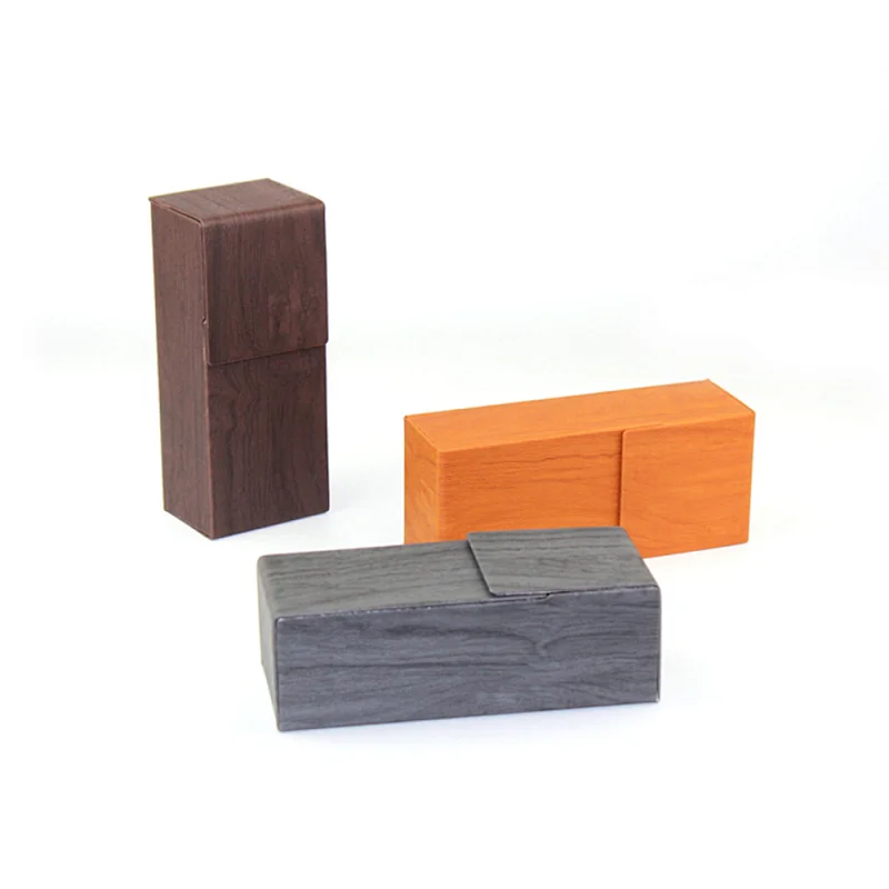 Wood Grain Flip Multiple Sunglasses Gift Box Case
