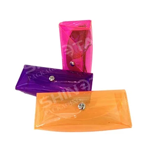 PVC clear soft durable sunglasses case