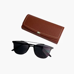 Fashion Brown and red Color Designer Handmade Eyeglasses Box Sunglasses Case