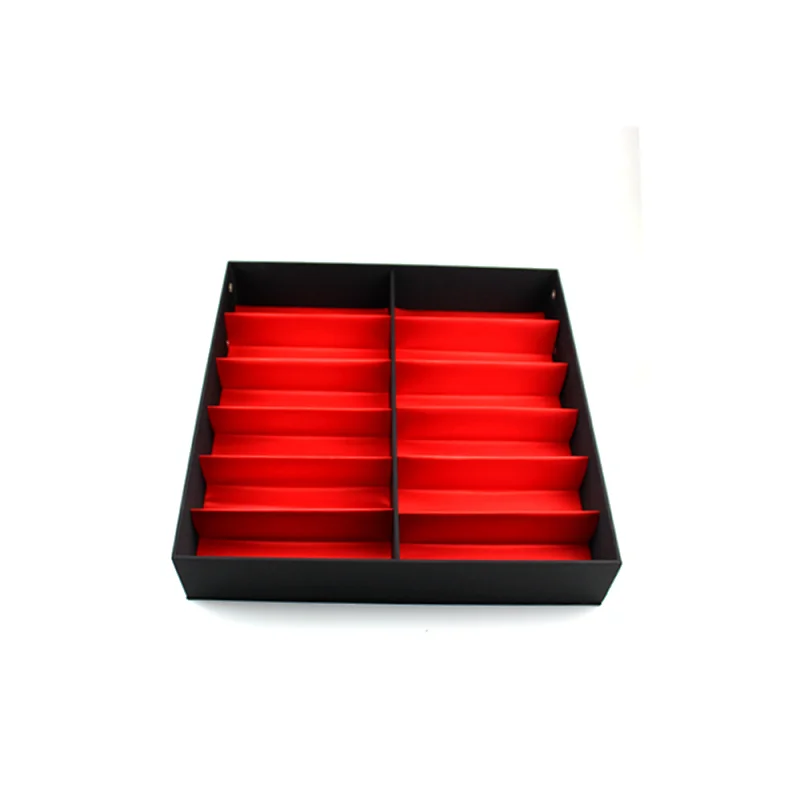 2*6 12 Slots Foldable Eyewear Display Tray Sunglasses Display Case Eyeglasses Display Box