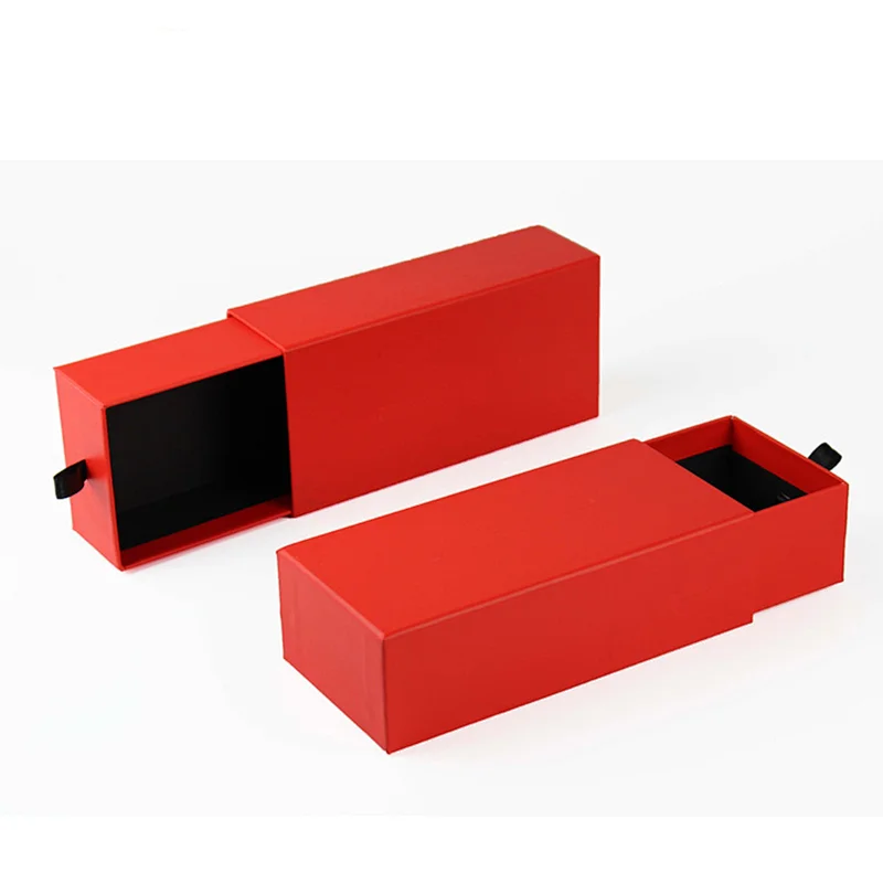 Eco-friendly Cardboard Gift Paper Box Custom Logo Cardboard Glasses Box Case Slide Paper Box