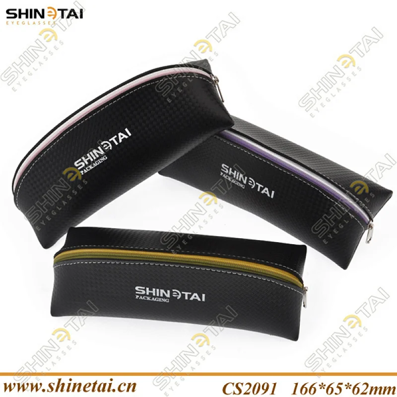 Bamboo or Mat Pattern for Soft Eyewear Soft Case with Zipper