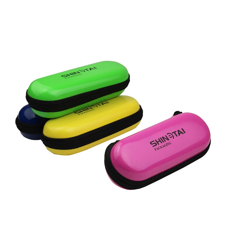 colorful pu leather leather novelty spectacle case  eyewear case