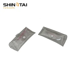 Transparent PVC Clear Plastic Eyeglass Case