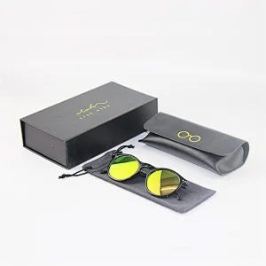 Fashion Soft Leather String Pu Sunglasses Case Bag