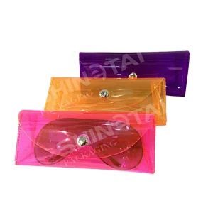 PVC clear soft durable sunglasses case