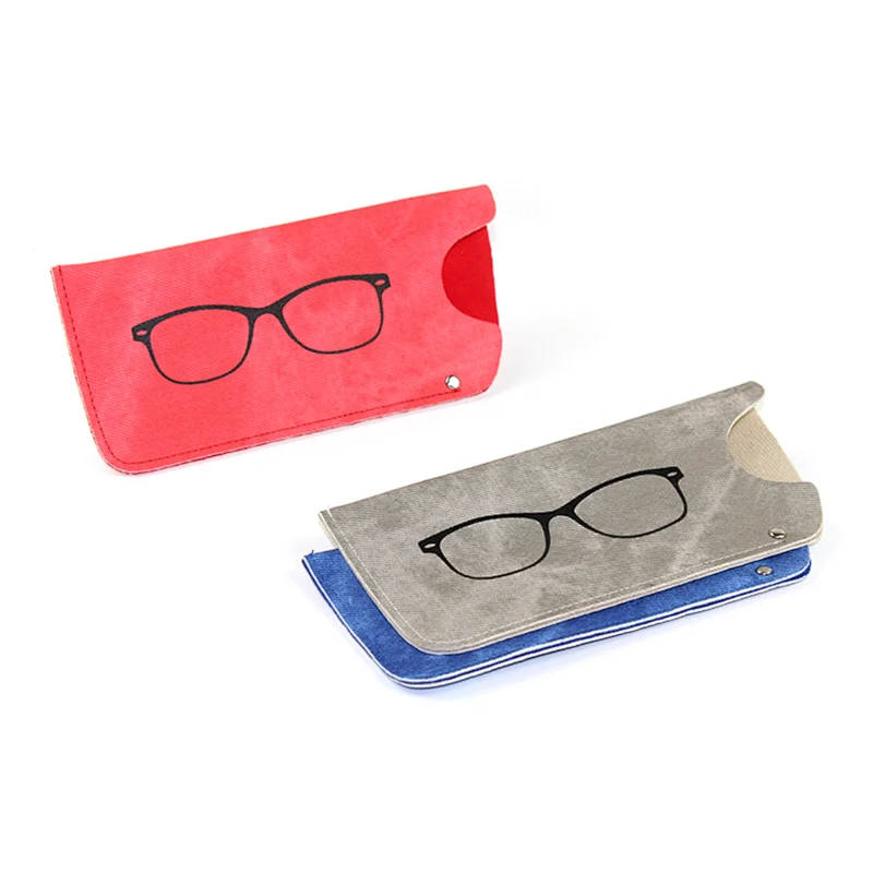 Print Eyewear Pouch Soft Jeans Eyeglasses Bag Eyeglass Pouch