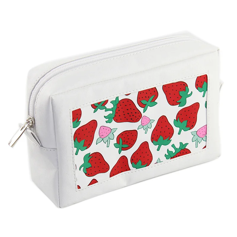 Wholesale luxury Large Capacity Storage Bag Makeup Cosmetic Bag Leather Cosmetic Bag