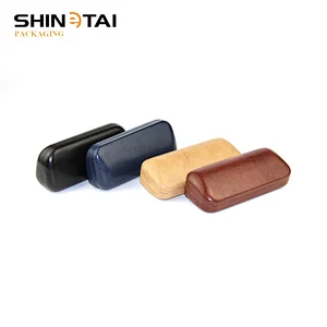 Classic Soft PU Leather Eyewear Glasses Metal Packing Case
