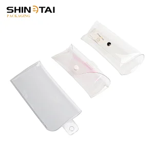 Transparent Magnetic PVC Sunglasses Case Clear Jelly Beach Fashion Soft Eyewear