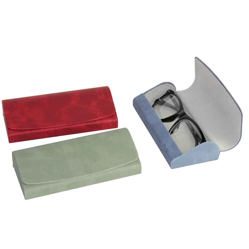 Glasses Cases Women and Men Fashion Sunglasses Case Portable Glasses Storage Bag High Quality Simple Handmade PU Leather
