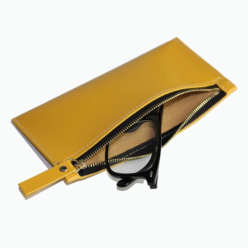 Fashionable and Diverse Color Glasses Packing PU Zipper Bag Sunglasses Pouch