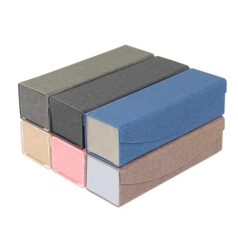 Brand Eyeglasses Box OEM Dual Lighter Folding Magnetic Custom Logo Eyeglass Handmade Eyewear Case