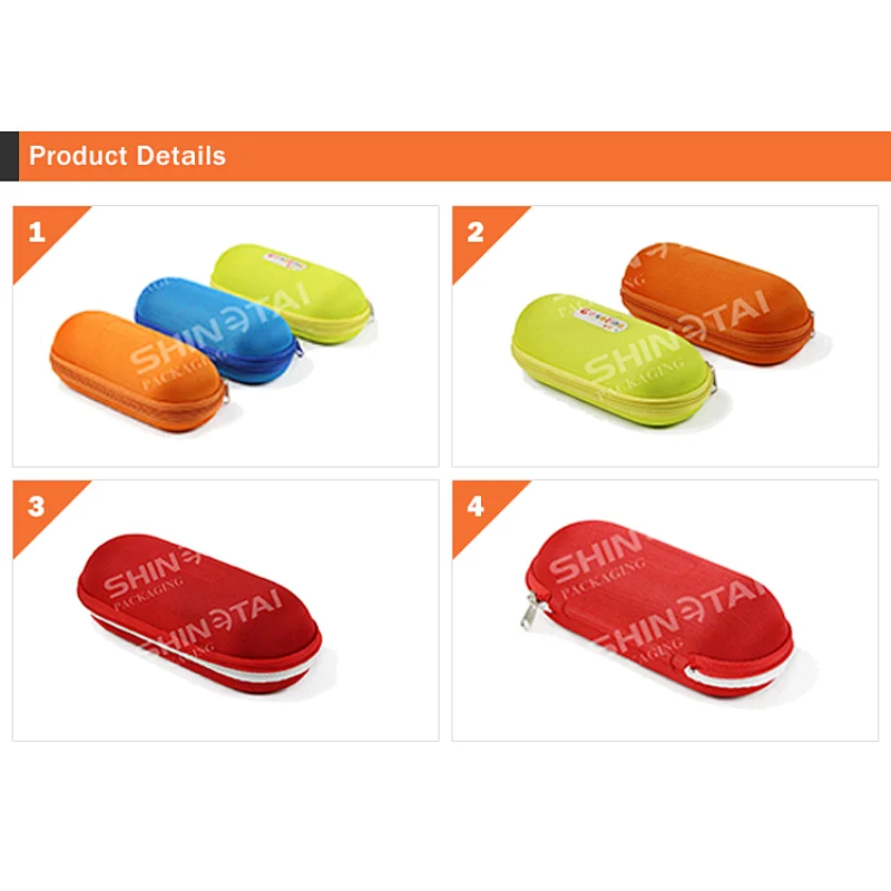 Carrying Kids Glasses Case Zipper Eva Eyeglass Cases