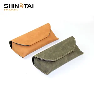 Soft PU Leather Eyeglass Glasses Case Bag