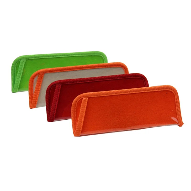 Colorful Transparent Custom Made PVC Sunglasses Pouches Spectacel Pouch