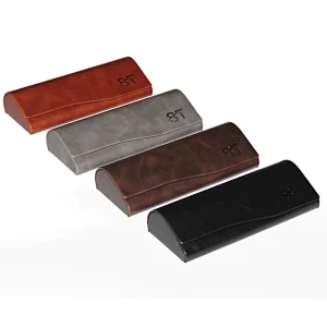 Wholesale Custom Made Eyewear Box Hard PU Case Leather Handmade Case Eyeglasses Case