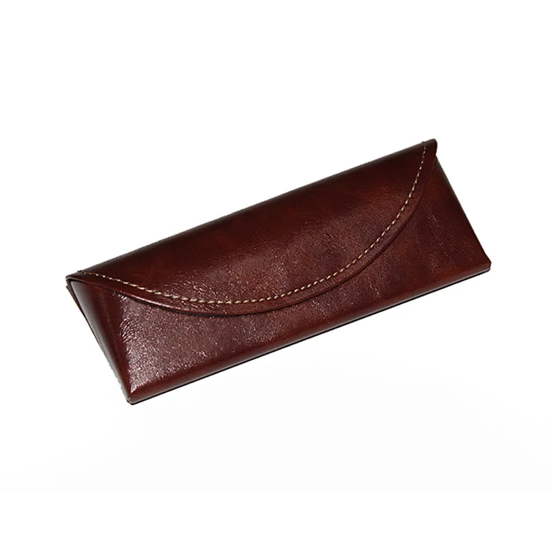 New Design Handmade Eyeglasses Optical Case Carrying Eyewear Box Luxury PU Case for Glasses Black Bag Custom logo