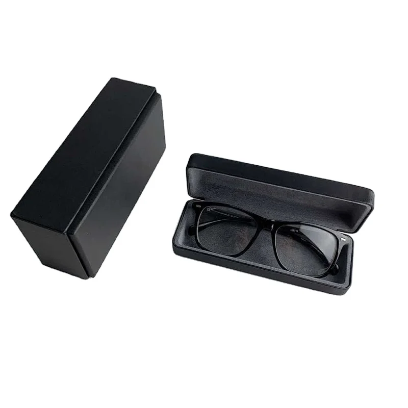 Promotional Custom Logo Fashion Sun Glasses Packing Suit Black Eyeglasses Cloth paper Box Sunglasses Case