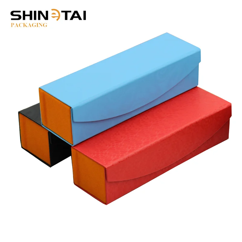 PU Spectacle Clamshell Handmade glasses Case Eyewear Case