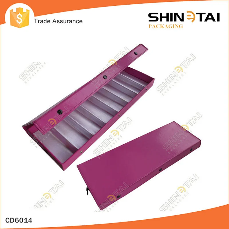 Pu Leather Custom Eyeglass Storage Display Manufacturer