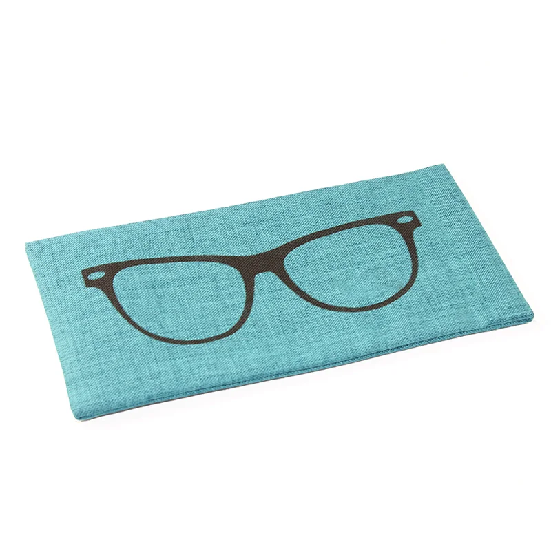 Fabric Glasses Pouch Linen Eyeglass Case Bag Sunglasses Pouch