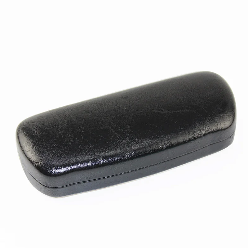 PU Leather Hard Eyewear Glasses Optical Cheap Case Metal