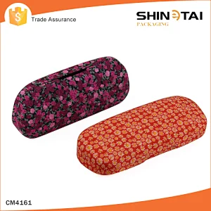 National Custom Print Logo Optical Metal Cloth Glasses Case