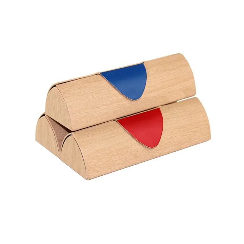 Wood Grain Pu Leather Handmade Triangle Eyeglass Case
