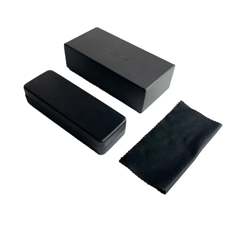 Promotional Custom Logo Fashion Sun Glasses Packing Suit Black Eyeglasses Cloth paper Box Sunglasses Case